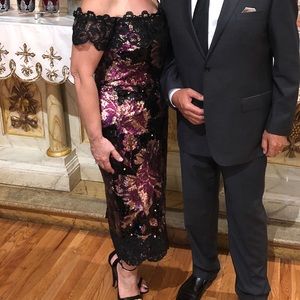 Sequin evening dress